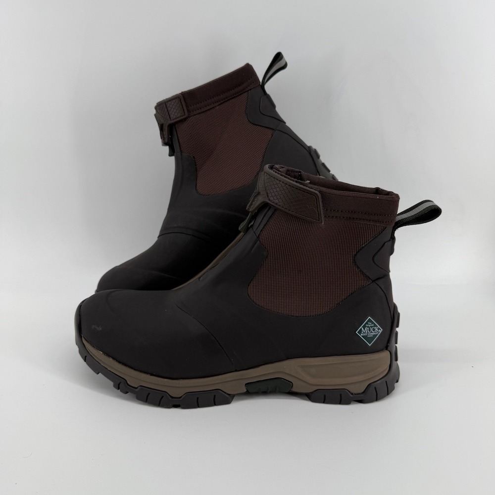 NEW The Original Muck Boot‎ Company Men's Brown Apex mid zip Ankle boot sz 12